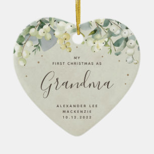 Erstes Weihnachten Großeltern/Foto von beliebigen  Keramik Ornament