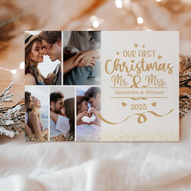 Erstes Weihnachten Horizontal 6-Foto-Layout (Von Creator hochgeladen)