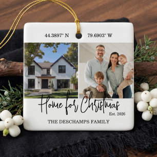 Erstes Weihnachten in unserem neuen Zuhause Foto M Keramikornament