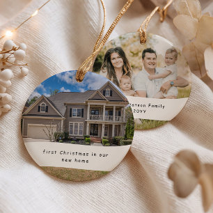 Erstes Weihnachten in unserem neuen Zuhause Person Keramik Ornament