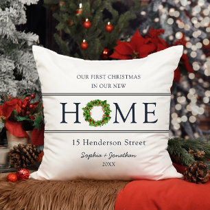 Erstes Weihnachten in unserem neuen Zuhause Weihna Kissen