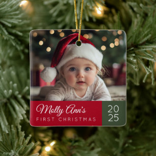Erstes Weihnachten Keramik-Ornament für Babys Keramikornament