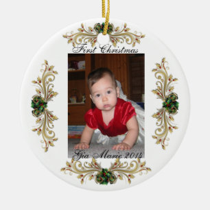 "Erstes Weihnachten meines Babys"-Schmuckanhänger Keramikornament