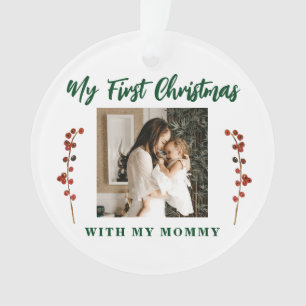 Erstes Weihnachten Mutter und Baby 2 Foto Ornament