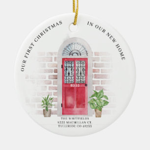 Erstes Weihnachten Neue Heimat Pflanzen Chic Keramik Ornament