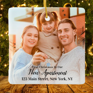 Erstes Weihnachten Neue Wohnungsadresse 2 Foto Keramikornament