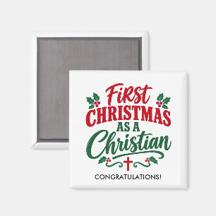 ERSTES WEIHNACHTEN Neues christliches Geschenk für Magnet