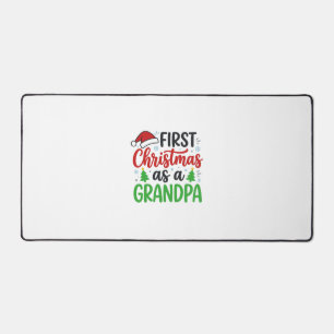 Erstes Weihnachten Opa Santa Hut Schreibtischunterlage