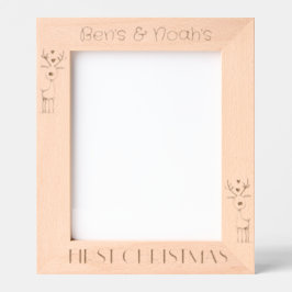 Erstes Weihnachten, Personalisiert 8 x 10" Portra Geätzte Rahmen