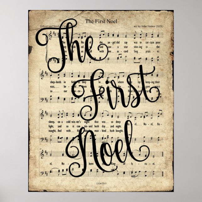 Erstes Weihnachten Poster (Vorne)