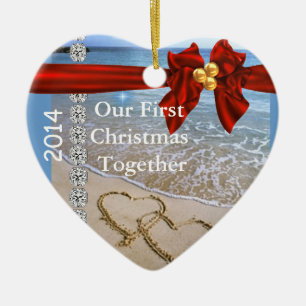 Erstes Weihnachten SETZEN die bling ZUSAMMEN Keramikornament