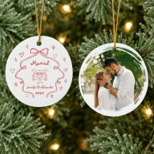 Erstes Weihnachten Verheiratet Foto