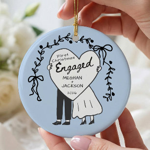 Erstes Weihnachten Verheiratet Ornament