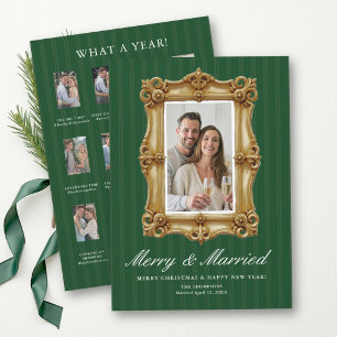 Erstes Weihnachten Verheiratet Vintage Grün Was fü