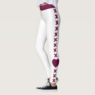 Erstes Weihnachten Verheiratet Weiße Himbeerkiefer Leggings
