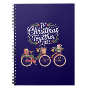 Erstes Weihnachten zusammen 2025 Romantisches Paar Notizblock