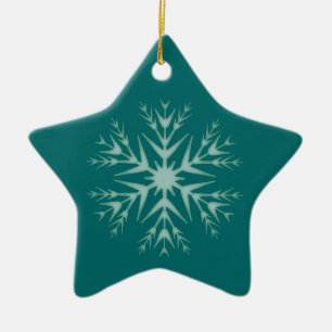 "Erstes Weihnachts" - Schneeflocke [b] Keramik Ornament