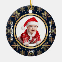 Erstes Weihnachtsbaby-Foto-Hirsch-Geburtsdetails