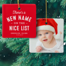 Erstes Weihnachtsbaby Foto niedlich rot