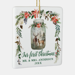 Erstes Weihnachtsfest im Grünen FOTO zurück Keramikornament