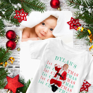 ERSTES WEIHNACHTSFEST Weihnachtsmann 1. Weihnachte Baby T-shirt