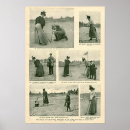 Erstes Women's Golf Turnier der USA - Print Poster