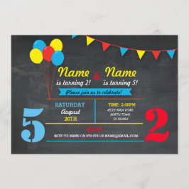 Erstfarbige Geburtstagskinder JEDES ALTER Einladun Einladung