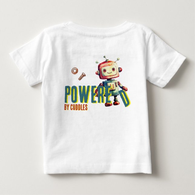 Erstgeburt Robot-Kind Baby T-shirt (Rückseite)