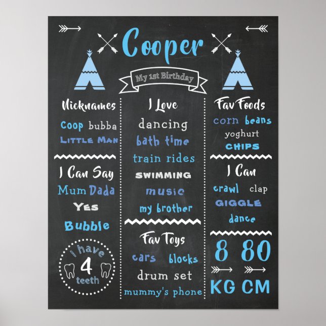 Erstgeburtenposter Baby Wild ein Party Zeichen Poster (Vorne)