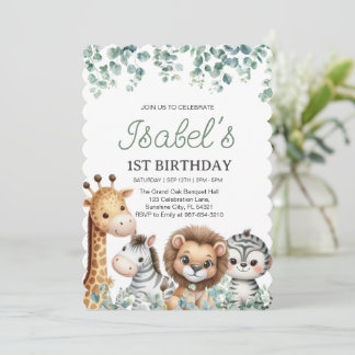 Erstgeburtsjungstag, Eukalyptus 1. Geburtstag Einladung