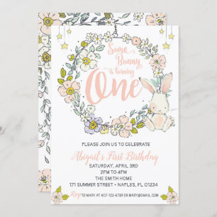 Erstgeburtstag Einladung von Bunny