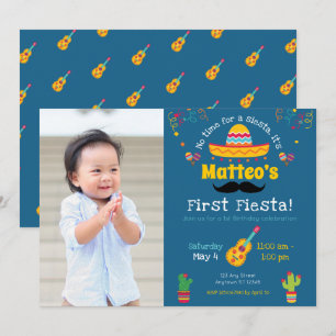 Erstgeburtstag Fiesta Mexikanischer Geburtstag Ein Einladung