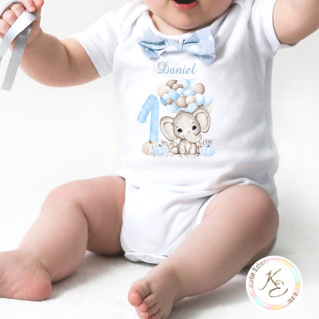 Erstgeburtstag Niedlicher Fall Elephant Bodysuit Baby Strampler (Von Creator hochgeladen)