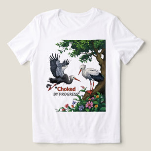 Erstickt vom Fortschritt Tri-Blend Shirt