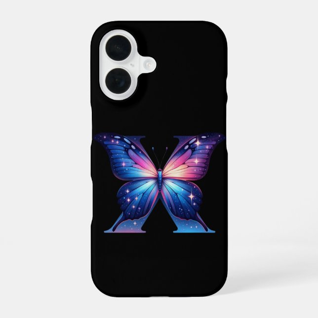 Erstinitial iPhone 16 Hülle (Rückseite)
