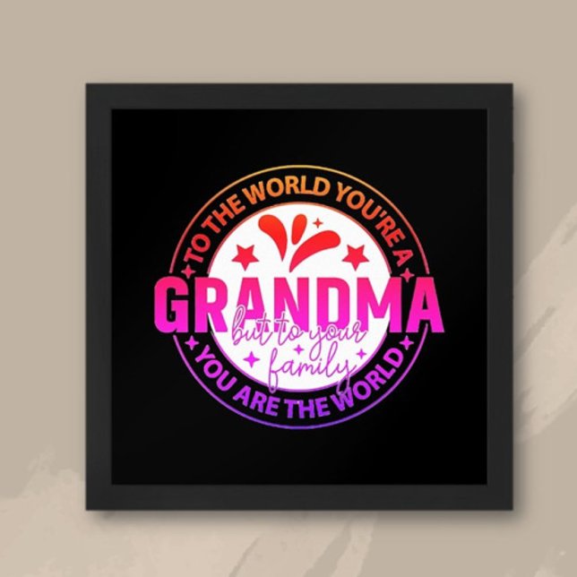 Erstklassig! Besonderes Geschenk für Oma Poster (Von Creator hochgeladen)