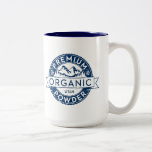 Erstklassige Bio Utah-Pulver-Tasse Zweifarbige Tasse