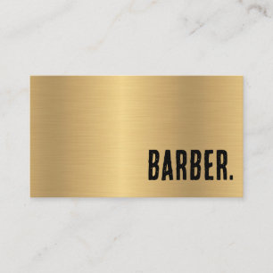 Erstklassige Faux-Gold-Barber Visitenkarte