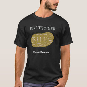 Erstklassige Kartoffel-Gemüse-Schlachter Schnitte T-Shirt