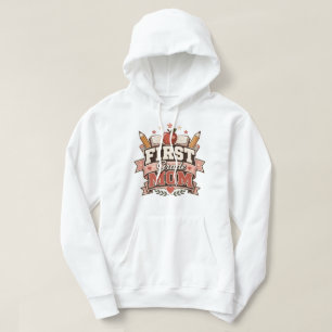 Erstklassige Mama Retro-Schuldesign Hoodie