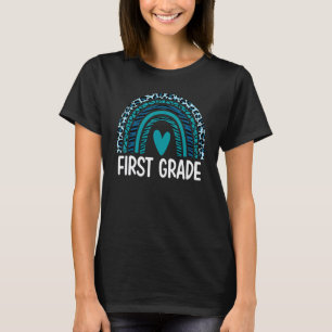 Erstklassige Regenbogenmädchen Jungen Lehrer Team T-Shirt