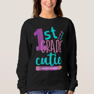 Erstklassige Süße 1. Klasse Zurück zur Schule Süße Sweatshirt