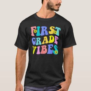 Erstklassige Vibes Erster Tag Zurück in der Schule T-Shirt