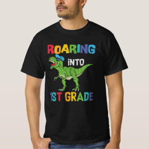Erstklassiger Dino-Fan erster Schultag Kinder Gesc T-Shirt
