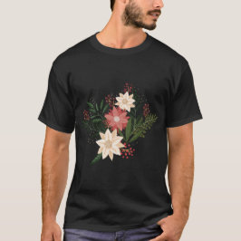 erstklassiger, moderner botanischer Weihnachtsurla T-Shirt