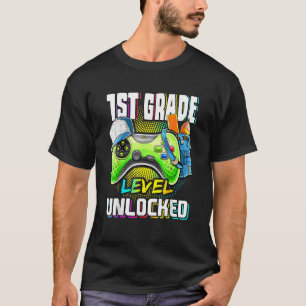 Erstklassiges freigeschaltetes Videospiel zurück z T-Shirt
