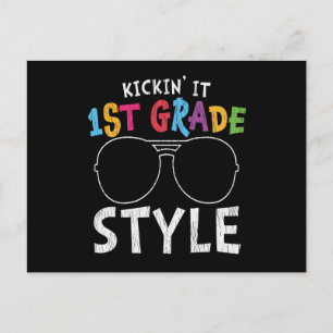 Erstklassiges Geschenk zum ersten Schultag Postkarte