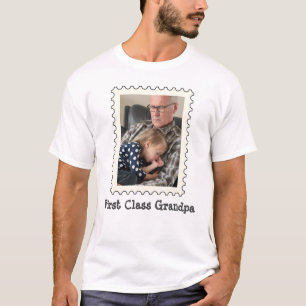 Erstklassiges Opa Bestes Opa je individuelles Foto T-Shirt
