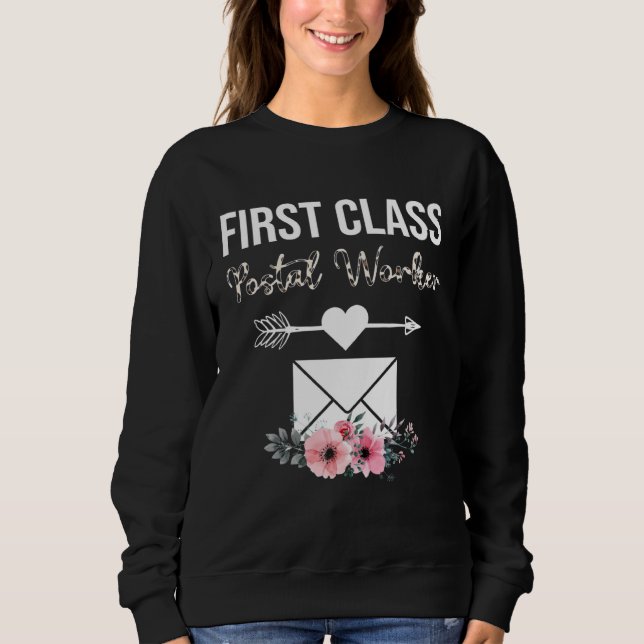 Erstklassiges Postdamen-Kostüm Postmitarbeiter-Ges Sweatshirt (Vorderseite)