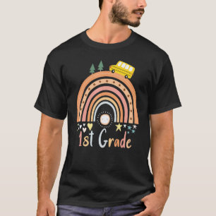 Erstklassiges Regenbogenteam Hallo 1. Klasse Rocks T-Shirt